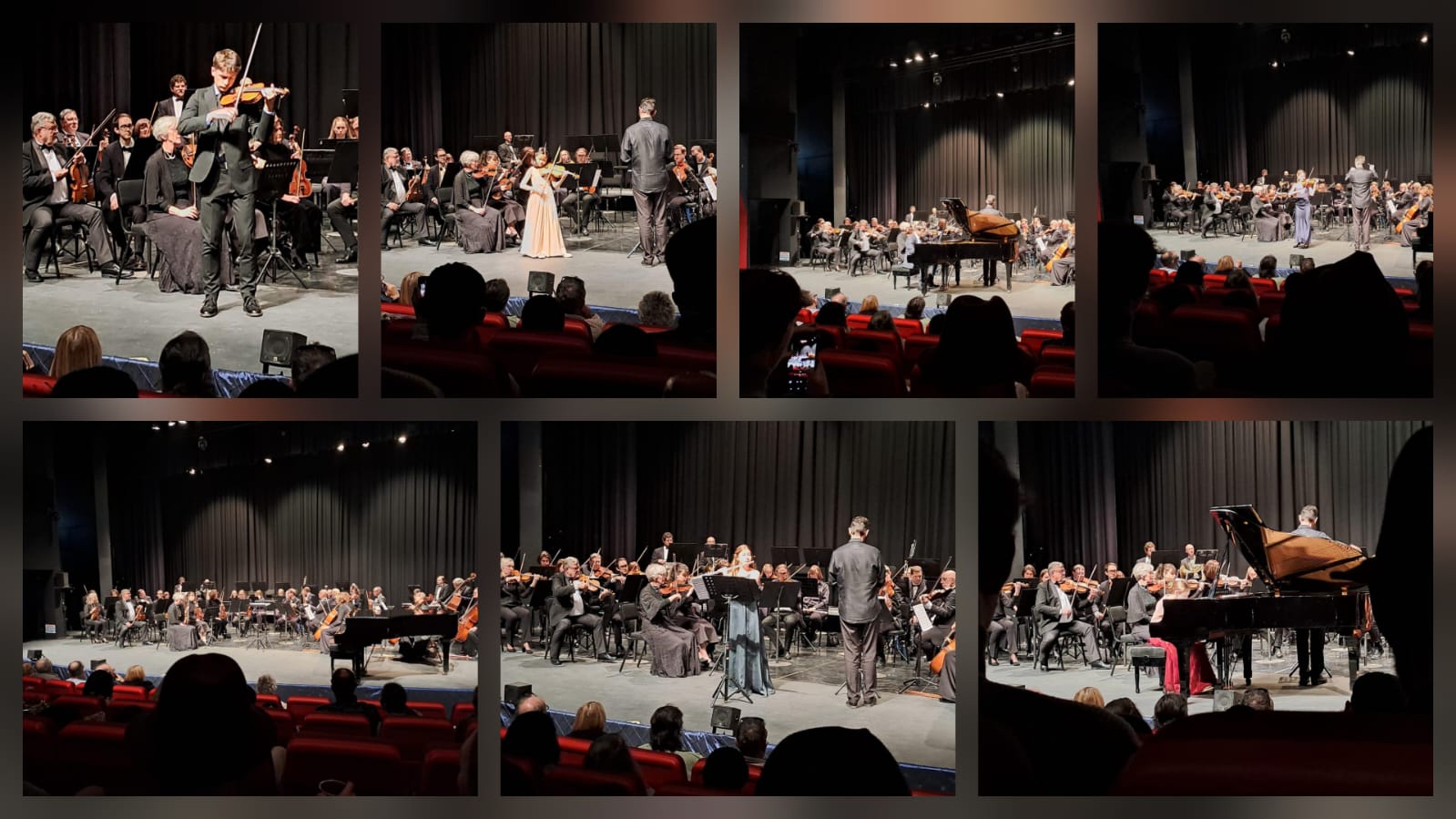A collage of pictures of soloists taking part in the 2026 Youth Concert